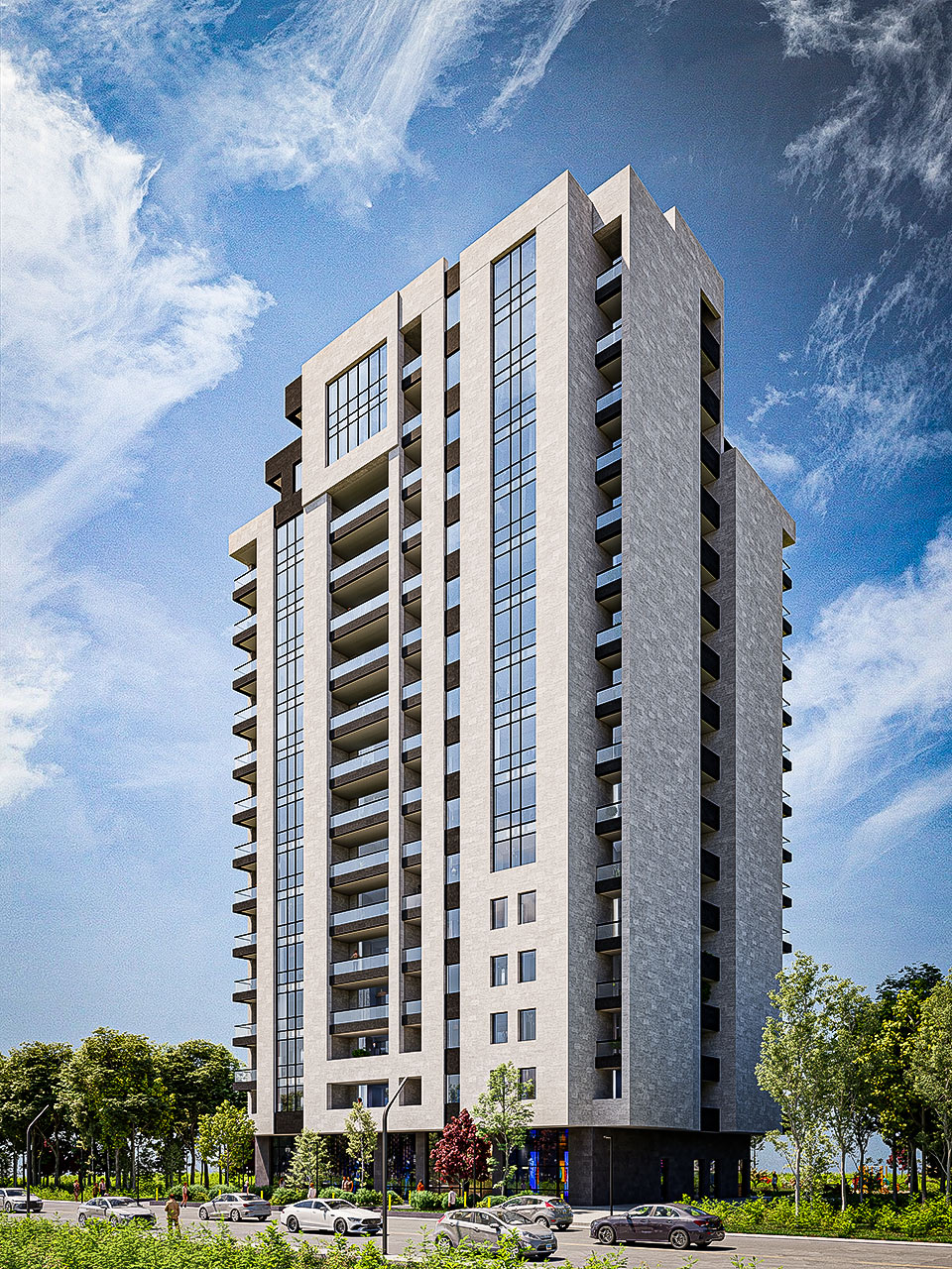 Building on ashkhabad street, 